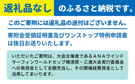【返礼品なし】ANAウインドサーフィンワールドカップ横須賀・三浦大会開催 応援寄附 300,000円 津久井浜 神奈川県横須賀市【株式会社京急アドエンタープライズ】[AKHI005-8]