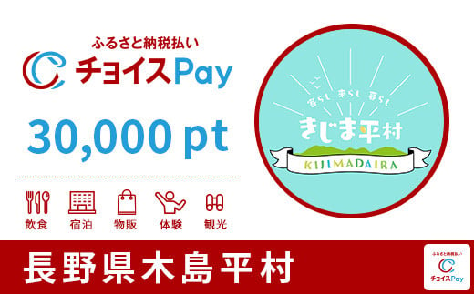 
木島平村チョイスPay 30,000pt（1pt＝1円）【会員限定のお礼の品】
