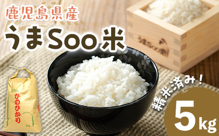 ＜先行予約受付中・2025年11月以降順次発送予定＞米 うまSoo米(5kg) ひのひかり 白米 精米【曽於市観光協会】A587