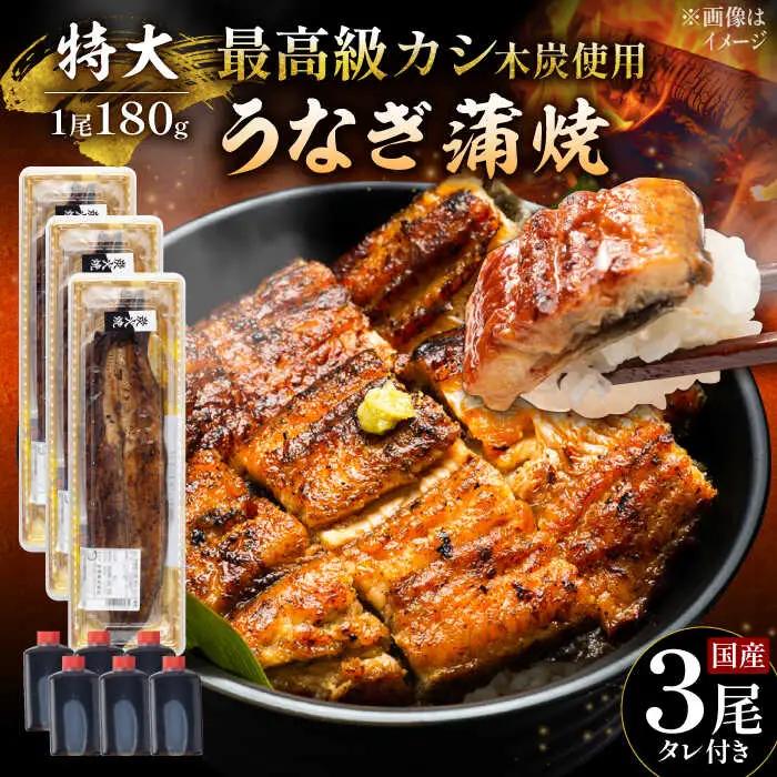 国産鰻 蒲焼 特大3尾 鰻 [UDH013]