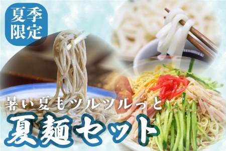【夏季限定 4～9月発送】夏麺セット 12食 冷やし中華 生うどん 生そば 老田屋 夏 爽やか 常温保存 老田[Q745] seas2