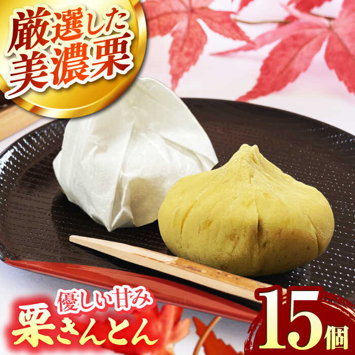 【ふるさと納税】＜期間限定＞ 栗きんとん 15個入り 【虎渓渡辺製菓】 栗 和菓子 くりきんとん[MCM010]