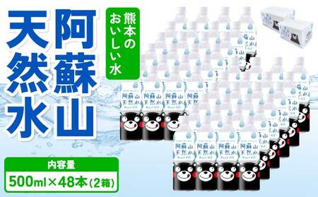 熊本のおいしいお水 阿蘇山天然水 500ml×48本（2ケース）