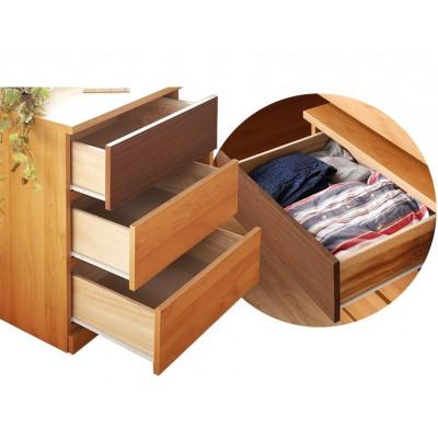 ふるさと納税 大川市 大川家具　システムベッド　マッシュ　ブラウン(ベッド、デスク、チェスト、シェルフ) |  | 03