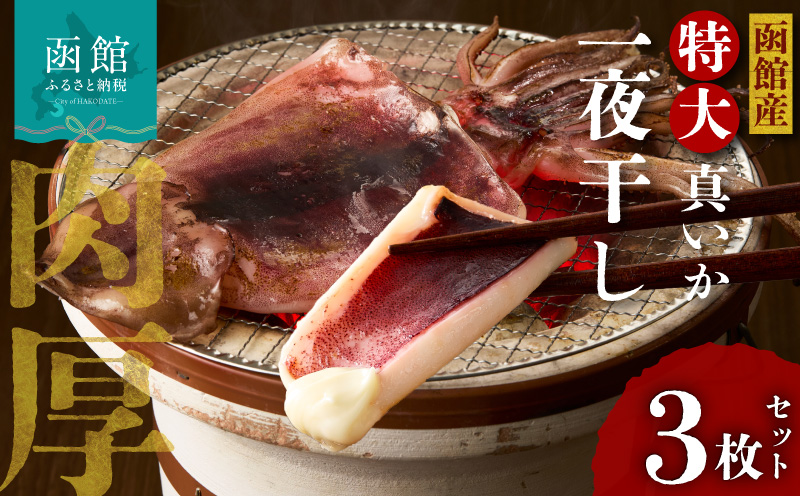 イチヨ水産　一夜干しいか３枚セット（函館産）_HD010-010