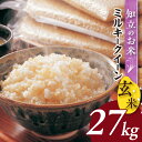 【ふるさと納税】【令和5年産】知立のお米（玄米）【ミルキークイーン27kg】 米 愛知県産 玄米 最新年度産 ブランド米 健康食品 グルメ おいしい ミルキークイーン 送料無料