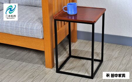 〈創業明治2 年、田中家具謹製〉けやきのサイドテーブル 1 段 #1【田中家具】