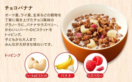 【定期便全2回】 ＜毎月発送＞ カルビー　フルグラ3種(フルグラ・糖質オフ・チョコバナナ味)3個セット 全2回 | シリアル フルーツ グラノーラ 朝食 朝ごはん 健康 食物繊維 鉄分 ビタミン 減塩