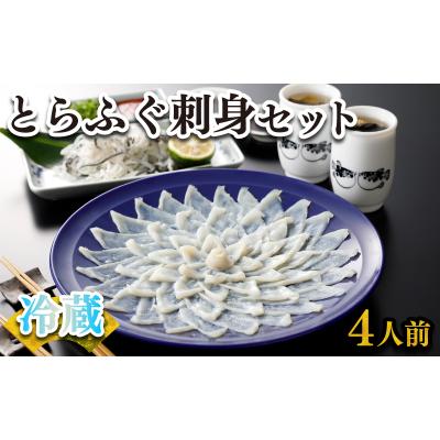 ふるさと納税 下関市 ふぐ 刺身 セット 4人前 120g 冷蔵 (解凍出荷) 下関 日指定可 FR033