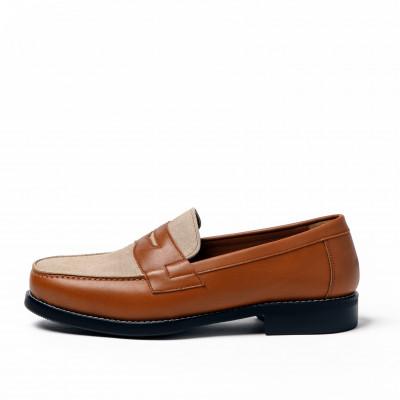ふるさと納税 大和郡山市 紳士靴　ローファー　Coshaer1310 BROWN&CAMEL　 25.0cm |  | 03