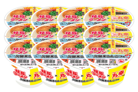 「焼豚ラーメン×丸幸ラーメン」1ケース(計12個) K001070