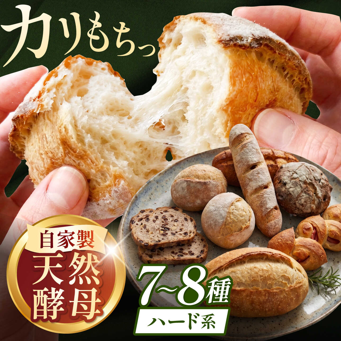 【ふるさと納税】RENZO ハード系パン 人気7〜8種セット / 天然酵母パン パン パンセット セット 冷凍 ハード系 ハードパン 詰め合わせ カンパーニュ めんたいフランス ぱん 朝食 / 諫早市 / 蓮三[AHEN001]