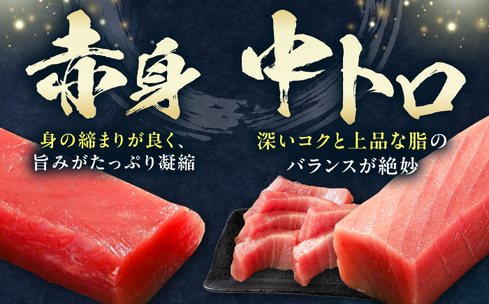 対馬産 本マグロ 3種 計450g（赤身/中トロ/ネギトロ）《対馬市》【対海】[WAH002] マグロ まぐろ 鮪 本鮪 本マグロ 養殖 トロ 中トロ 中とろ 赤身 ねぎとろ ネギトロ たたき 刺身 