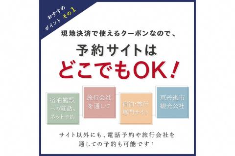 【京丹後市観光公社】京丹後宿泊クーポン　１枚　GK00007