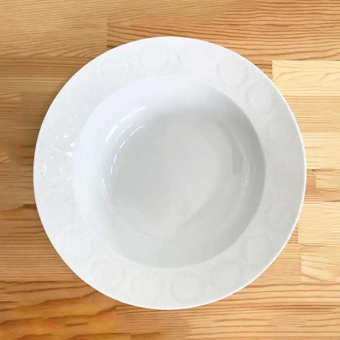 【波佐見焼】サークルリング ボウル 大・中 ホワイト 4点セット 食器 皿 【陶芸ゆたか】 [VA108]  波佐見焼