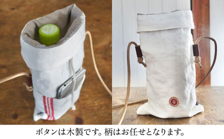 【キナリ】【紐：黒】リネン帆布のスマホショルダー【Jonico.handwork】[AKGD002-30]