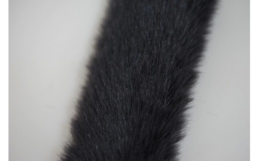 No.209-02 バッグの持ち手をオシャレにするファーハンドル2個セット（チャコールグレー）