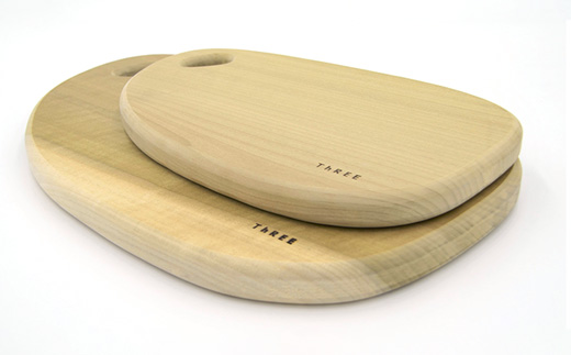 天然銘木 朴のまな板　まるっこ（大）TR-5-1