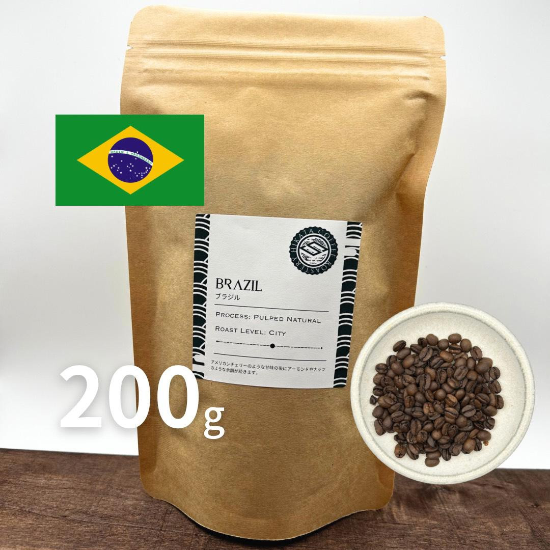 
            日方珈琲焙煎所 自家焙煎 シングルオリジン コーヒー豆 ブラジル 約200ｇ
          
