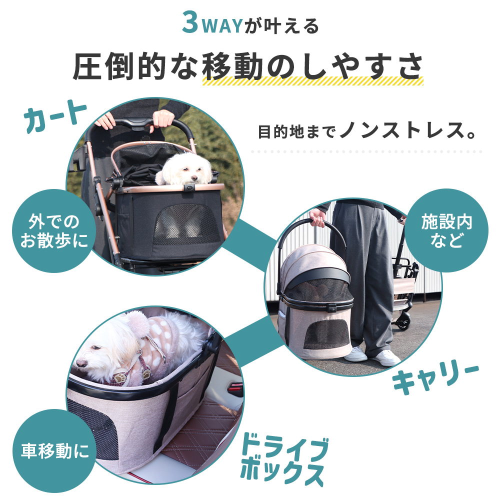 ペットカート WANGO(ワンゴ) プレミアム 選べるカラー ペット