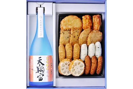 芋焼酎「篤姫酵母仕込 天翔宙」と老舗さつま揚げのセット 岡村商店 IB024-007 焼酎 焼酎 