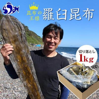 ふるさと納税 羅臼町 【北海道羅臼産】羅臼昆布天神さん家の切り落とし赤葉昆布1kg