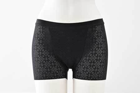 ユニセックスボクサーパンツ『SOU lace（ソウレース）』　ブラックL
