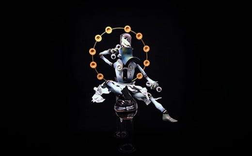 上根拓馬「12 ガーディアンズ the Devas　雷神」フィギュア　【民芸品・フィギュア・立体造形作品・神仏・インテリア】