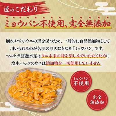 ふるさと納税 登別市 無添加 塩水蝦夷ばふんうに 100g×2p |  | 02