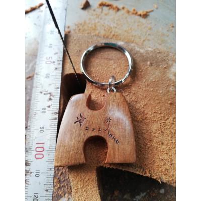 ふるさと納税 屋久島町 屋久杉イニシャルキーホルダー　”H” |  | 01