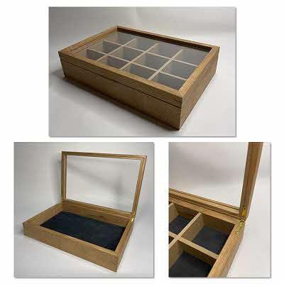 ふるさと納税 北見市 多用途ウッドディスプレイケース|心地よい風合いが魅力|北海道産クルミ材 |  | 01