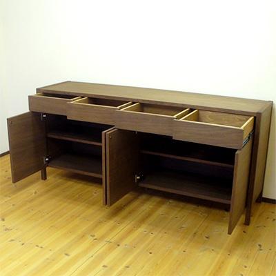 ふるさと納税 大川市 プッシュオープンリビングボード　幅180cm　ウォールナット材・オイルフィニッシュ |  | 02