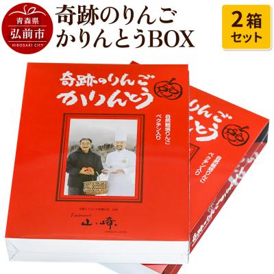 ふるさと納税 弘前市 奇跡のりんごかりんとうBOX 2箱セット【 和菓子 スイーツ  】|24_hkj-010201
