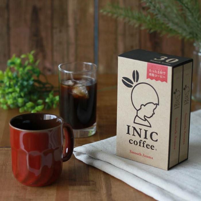【ふるさと納税】コーヒー スティック INIC coffee スムースアロマ 30本 手軽に本格ドリップの味 粉末 珈琲 持ち運び キャンプ アウトドア 職場 砂糖不使用 イニック インスタントを超える味
