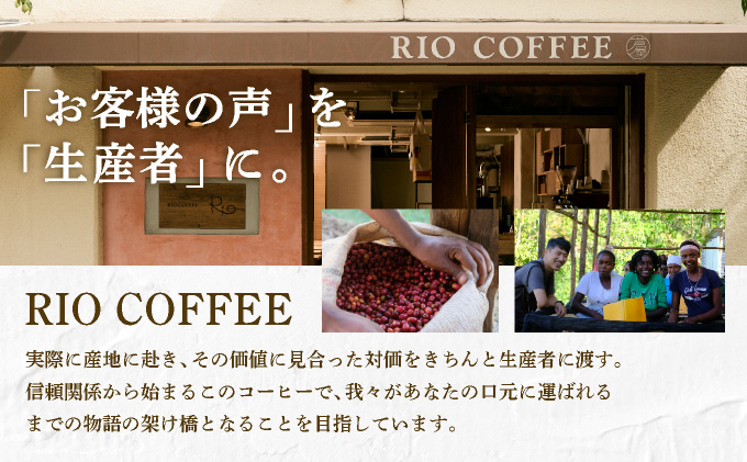 【RIO COFFEE】愛情を込めて育てられたシングルオリジンコーヒーアソート【粉】（100g×4個）/ スペシャルティコーヒー｜コーヒー 珈琲 飲料 飲み物 豆 焙煎 浅煎り 中煎り 中深煎り 深煎