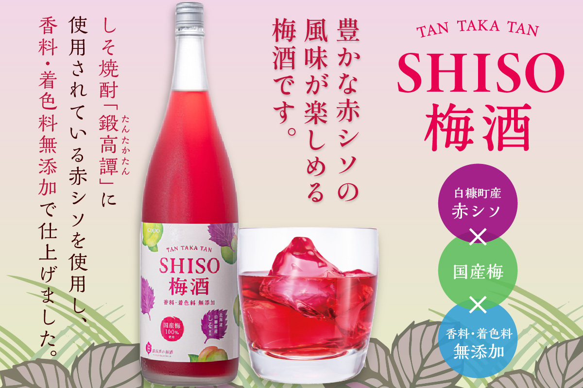 鍛高譚(たんたかたん)の梅酒[1800ml]【4本セット】