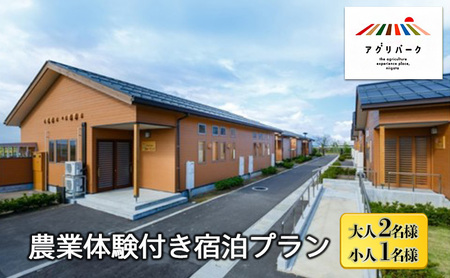 農業体験付き宿泊プラン（大人2名様・小人1名様） 体験チケット チケット 