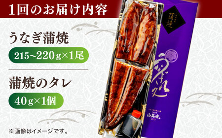 【6回定期便】うなぎ老舗専門店のパリっとふっくら国産うなぎ 蒲焼1尾(蒲焼のタレ付き) 島根県松江市/株式会社山美世商会[ALDC008]