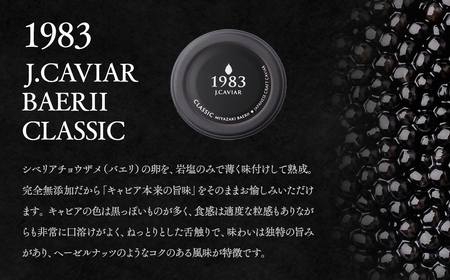 「ジャパン キャビア」MIYAZAKI CAVIAR 1983 BAERII CLASSIC　400g（100g×4個）鮎のよしの＜65-1＞