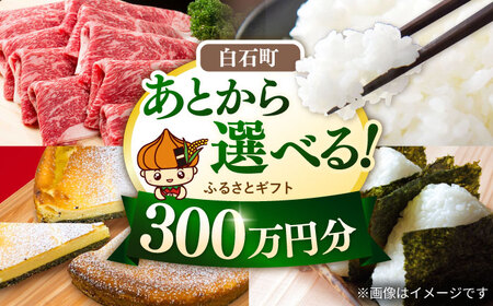 【あとから選べる】白石町ふるさとギフト 300万円分&nbsp;/ あとから寄附 あとからギフト あとからセレクト 選べる寄付 選べるギフト 寄附 300万円 3000000円 肉 米 海苔[IZY022]