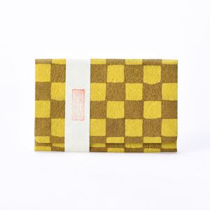 伝統工芸 黒谷和紙 名刺入れ（型染：市松緑）名刺入 伝統工芸 民芸品 カードケース 和紙 就職祝い メンズ レディース ビジネス カジュアル おしゃれ プレゼント 贈答 贈り物 記念日 お土産 京都 