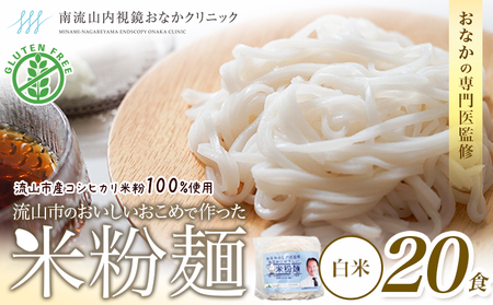 米粉麺 国産 流山のおいしいおこめで作った米粉麺 1食120g 20食 単発 グルテンフリー