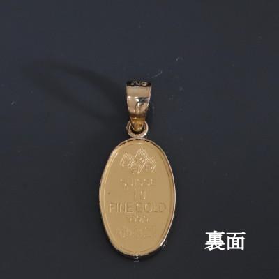 ふるさと納税 山梨市 K24純金マリア1gペンダントヘッド【オーバル】 |  | 02