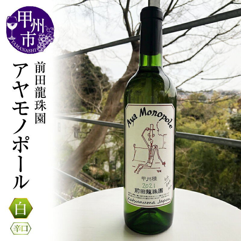 【ふるさと納税】 ワイン 白ワイン 甲州ワイン アヤモノポール 1本 辛口 モノポールワイン 日本 自家栽培 母の日 父の日 記念日 ギフト 山梨県 甲州市 (MRF) 【B17-830】