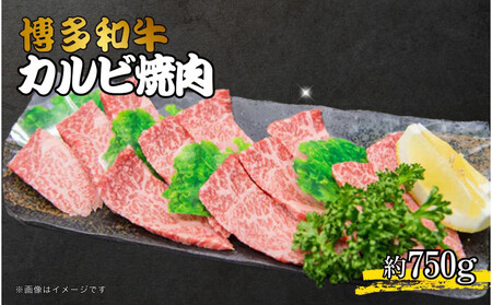 博多和牛カルビ焼肉　約750ｇ　国産 黒毛和牛