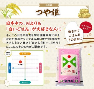 SE0448　令和7年産【無洗米】つや姫、雪若丸　計10kg(5kg×2袋) TO