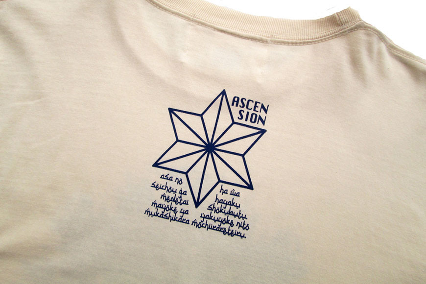 Tシャツ ASCENSION  藍染め タイダイ ロングTシャツ 1枚