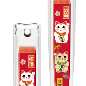 和製爪切り　民芸　招き猫