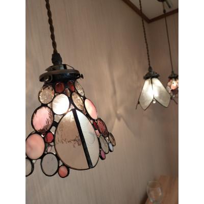 ふるさと納税 基山町 ステンドグラス《シャボン玉ペンダントランプ》ピンク |  | 02