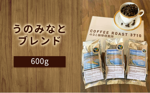 大人気！うのみなとブレンド！600g：豆